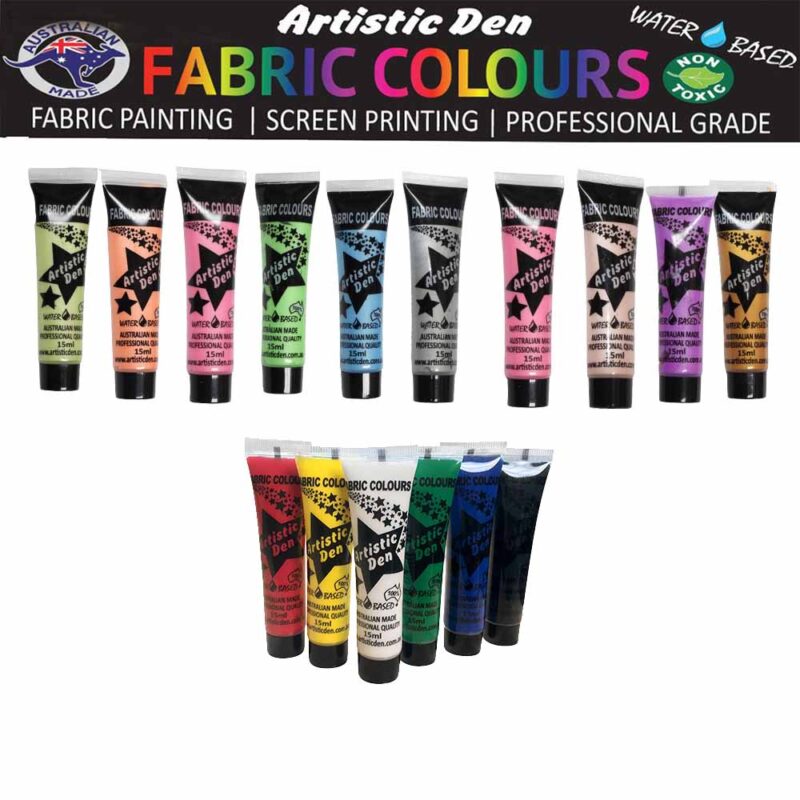 Artistic Den 15ml Fabric Colours sets of 6