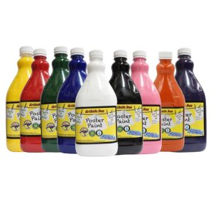 Artistic Den 2 Litre Poster Paint set of 9