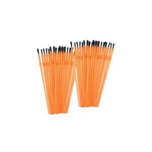 Artistic Den 24 Kids Paint Brushes Orange