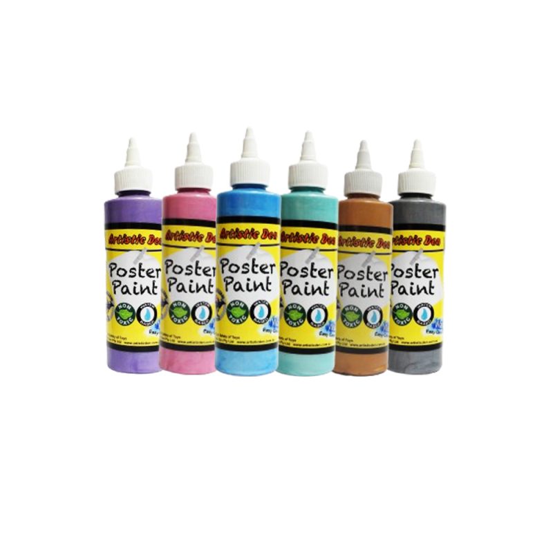 Artistic Den 250ml Poster Paint Pearl Set of 6