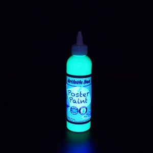 Artistic Den 250ml Poster Paint UV Neon Green Glowing