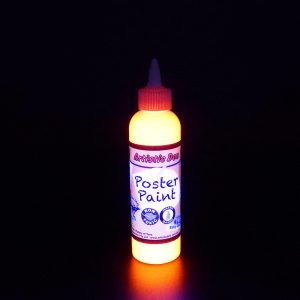 Artistic Den 250ml Poster Paint UV Neon Orange Glowing