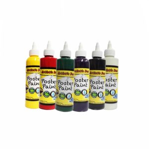 Artistic Den 250ml Washable Kids Glitter Poster Paint set of 6