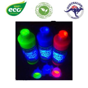 Artistic Den 250ml Washable Kids Poster Paint Uv Glow set of 3