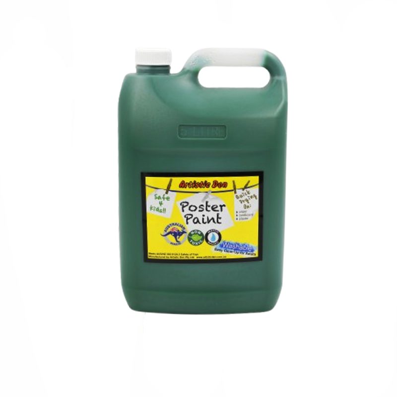 Artistic Den 5 Litre Poster Paint Green