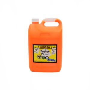 Artistic Den 5 Litre Poster Paint UV Neon Orange