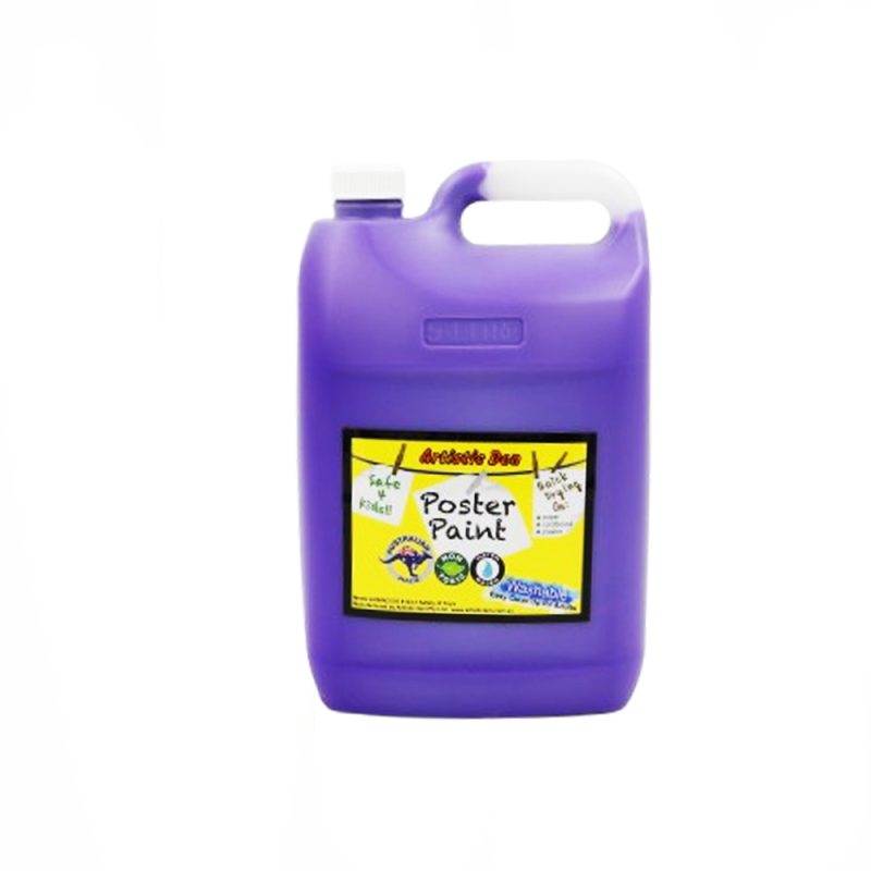 Artistic Den 5 Litre Poster Paint UV Neon Purple