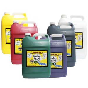 Artistic Den 5 Litre Poster Paints set of 6