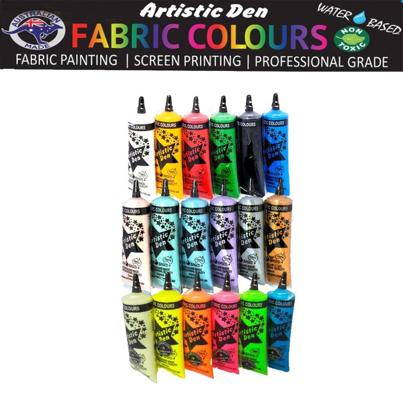 Artistic Den 50ml Fabric Paint Tubes, Sets of 6