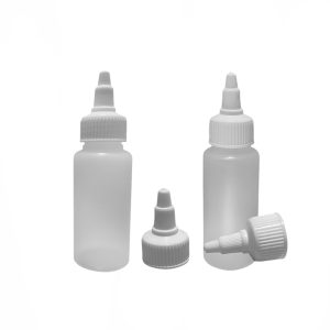 Artistic Den 60ML PLASTIC BOTTLES HDPE COSMETIC BOTTLE + TWIST TOP LID 24 410