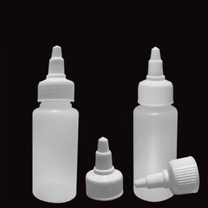 Artistic Den 60ML PLASTIC BOTTLES HDPE COSMETIC BOTTLE + TWIST TOP LID 24 410