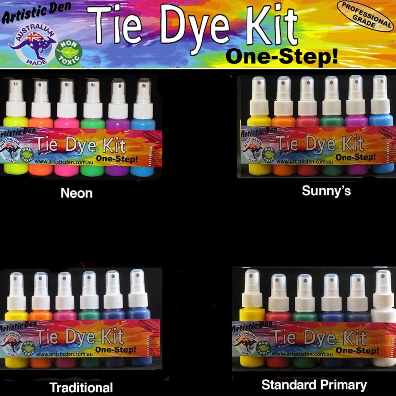 Artistic Den 60ml Spritz Tie Dye Kit Spritz Set of 6