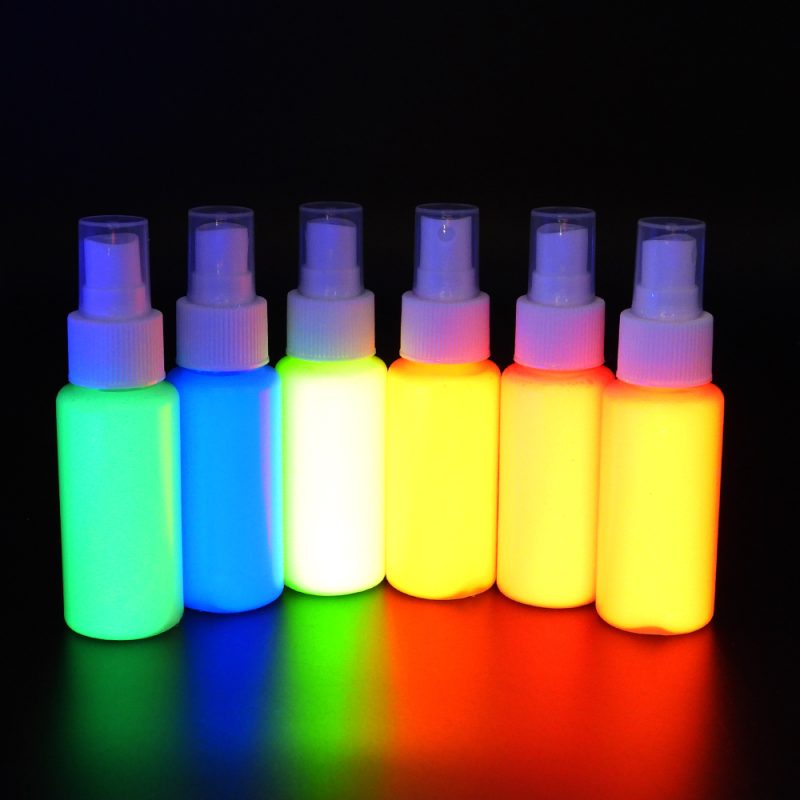 Artistic Den 60ml Tie Dye Neon 4 Collection set of 6 Glowing