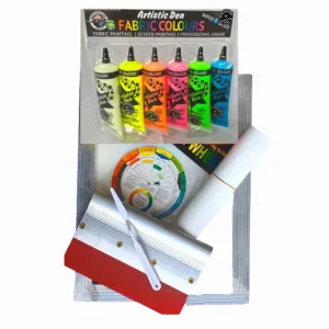 Artistic Den Beginners Glow In The Dark Complete Screen Printing Kit