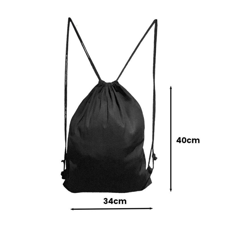 Artistic Den Calico Drawstring Backpack Black Size 1