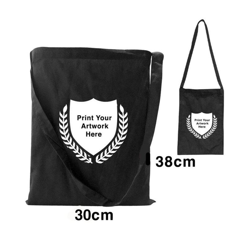 Artistic Den Black Calico Shoulder Bag Size 1