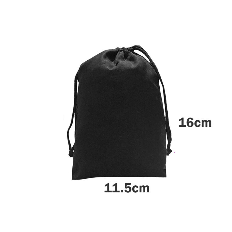 Artistic Den Calico Drawstring Bag Black Size 6