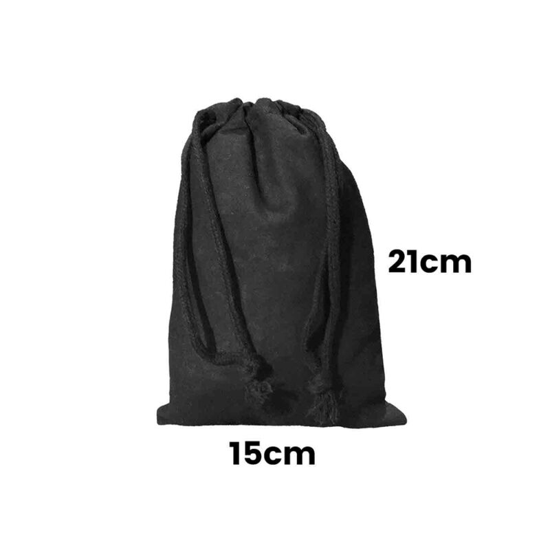 Artistic Den Black Calico drawstring bag Size 1