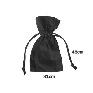 Artistic Den Black Calico drawstring gift bag 45x31cm