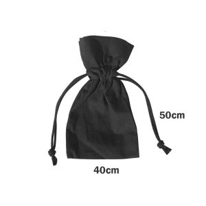 Artistic Den Black Calico drawstring gift bag 50x40cm