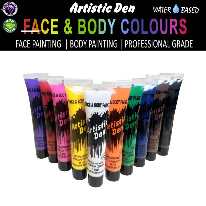 Artistic Den Face And Body 15ml Costume Collection x10