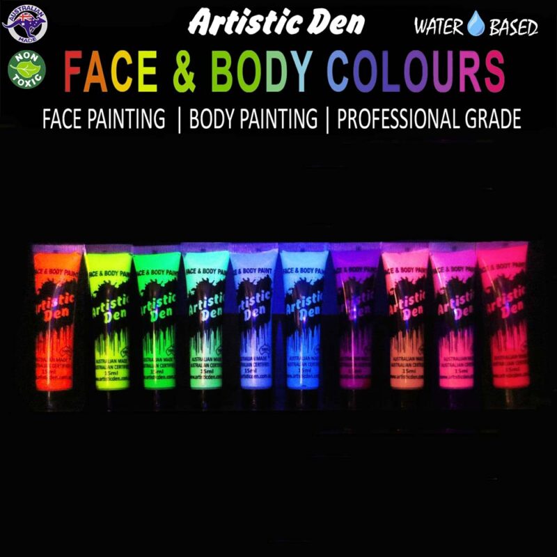 Artistic Den Face And Body 15ml Uv Glow x10