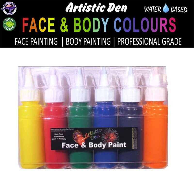 Artistic Den Face And Body 50ml Airbrush Paint Traditional Collection