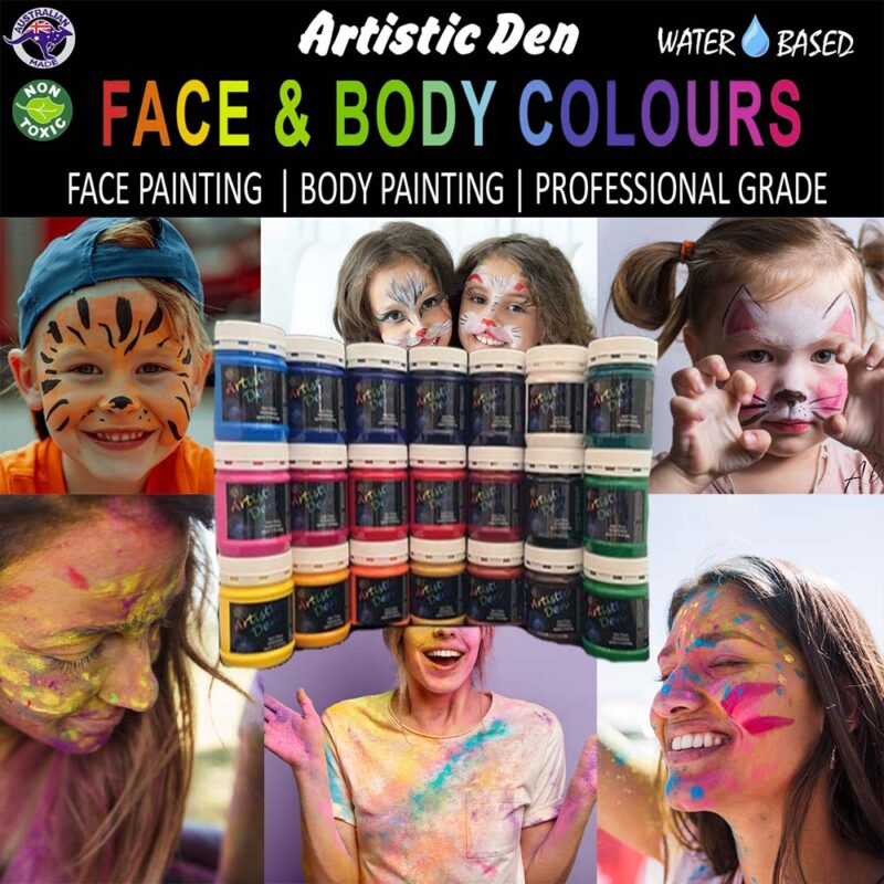Artistic Den Face Paints 250ml - 1L