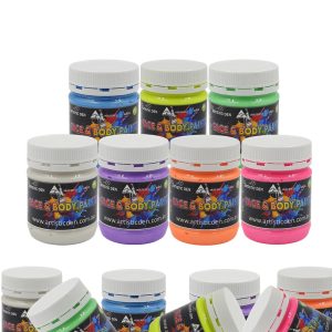 Artistic Den Face and Body 250ml UV Pearlescents Paints