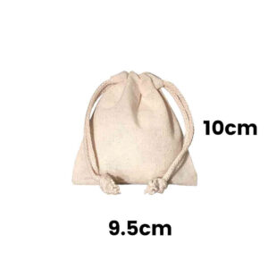 Artistic den Calico Drawstring Bag Natural Size 9, 145gsm