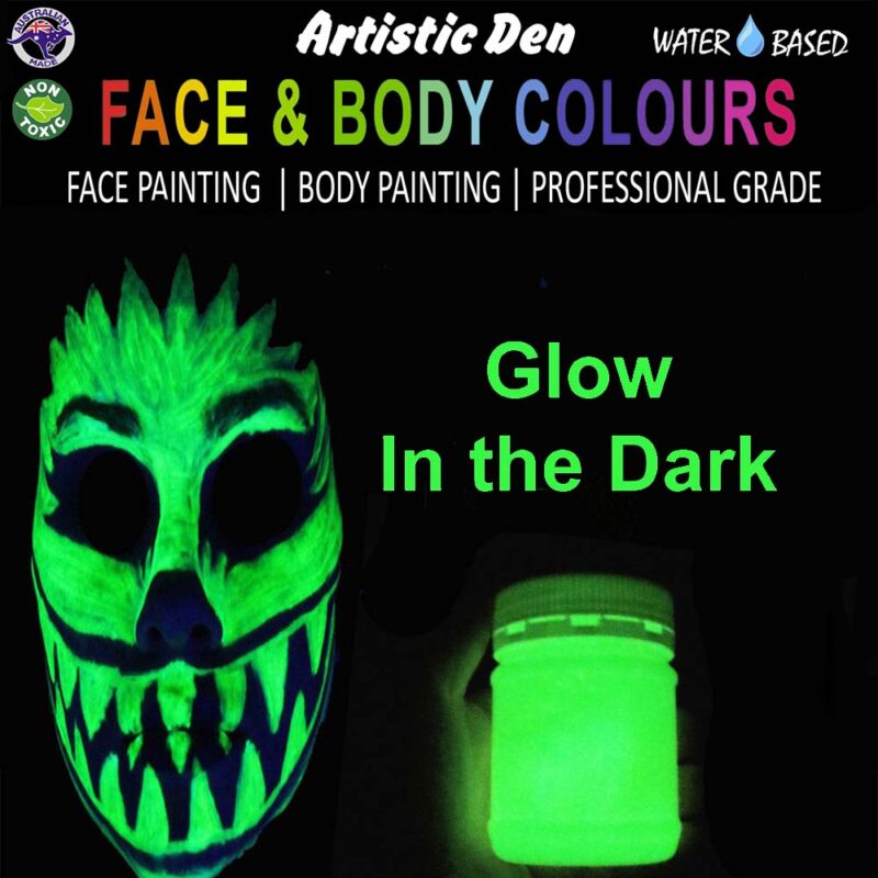 Artistic Den Bulk Glow In The Dark Face Paint 50ml - 1 Litre