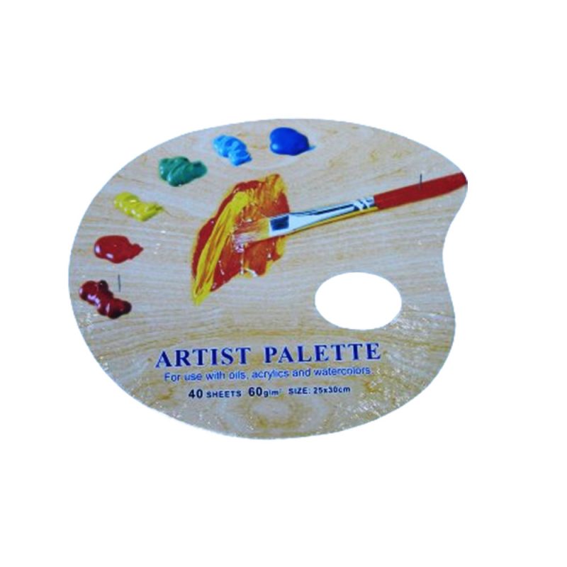 Artistic Den Timber Paint Palette Oval 9x12