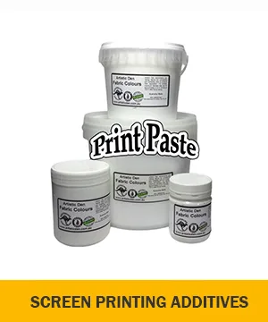 Screen Printing Additives And Print Pastes